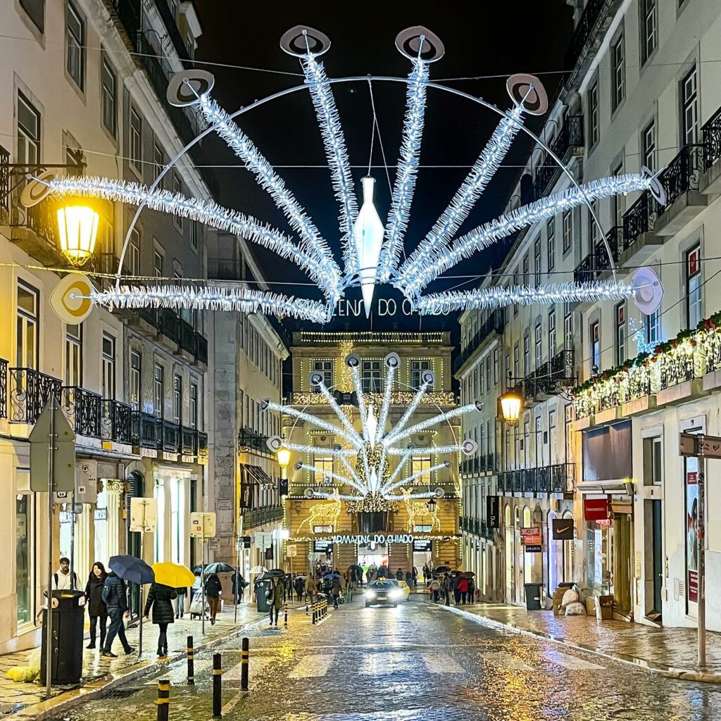 lisbon christmas lights