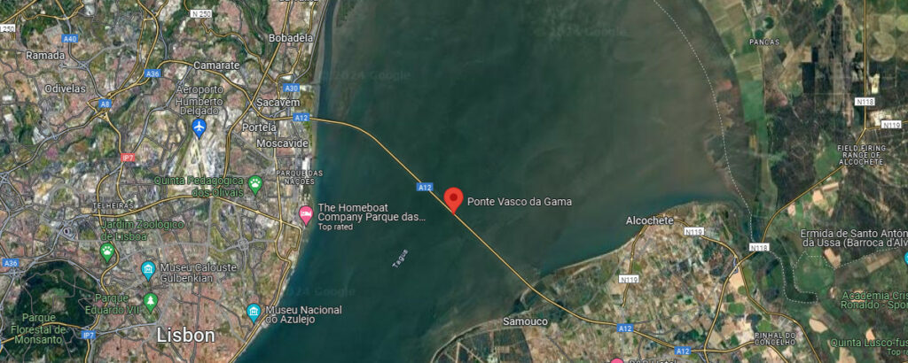 Ponte Vasco da Gama Map