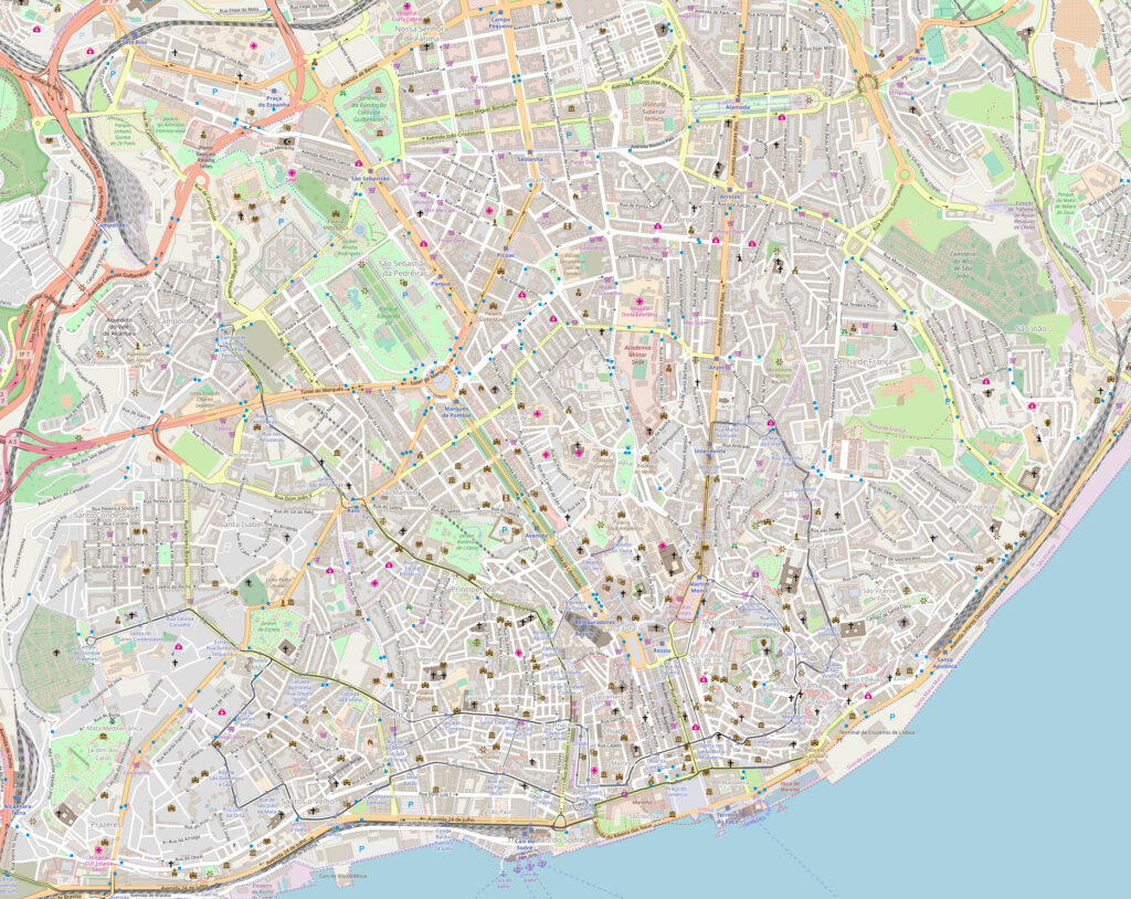 Lisboa map