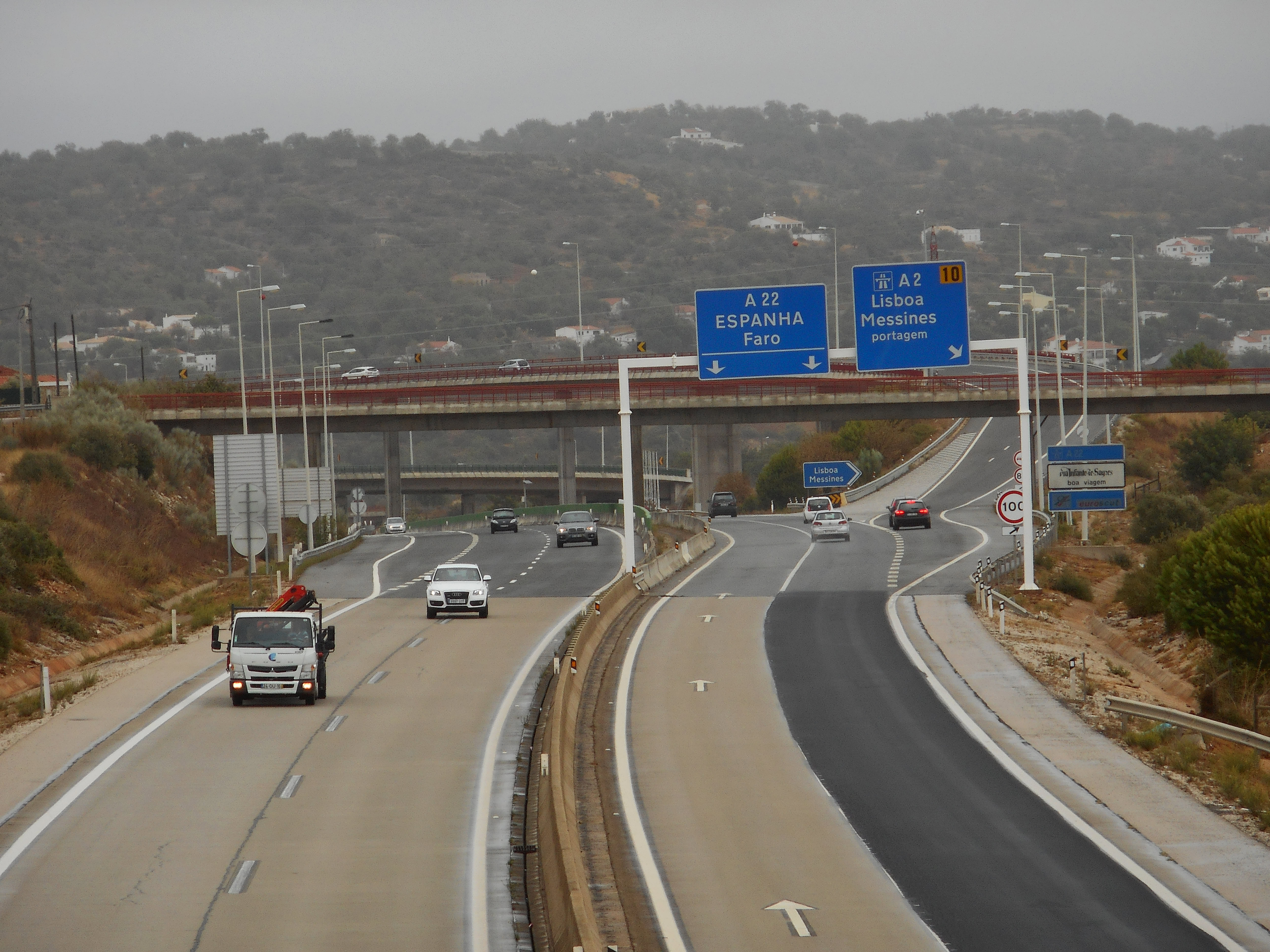 Motorway Toll road near Paderne