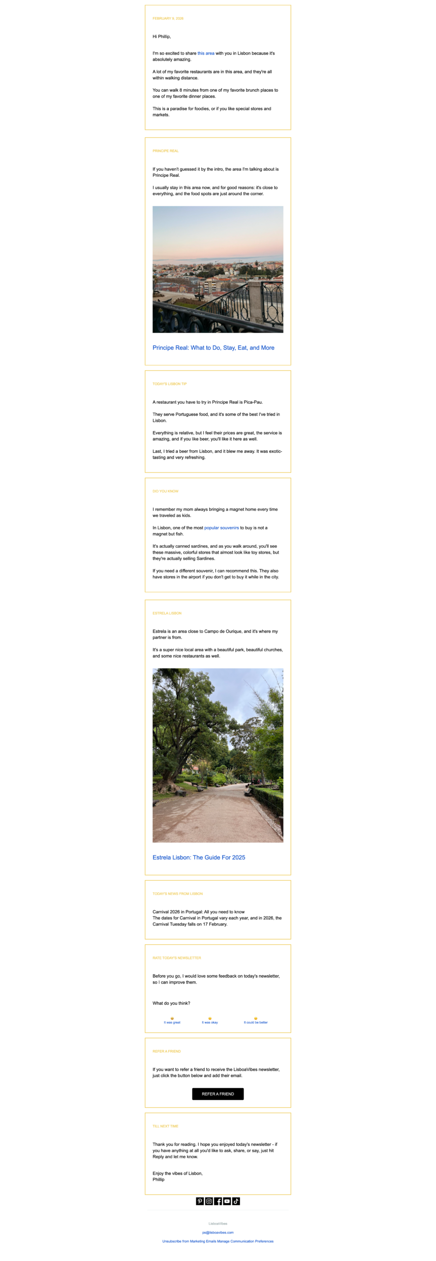 Lisbon Newsletter: Best Local Lisbon Tips & Insider News 4 A panoramic view of Lisbon's skyline during sunset, showcasing historic buildings, vibrant neighborhoods, and the iconic cityscape, perfect for travel and tourism enthusiasts.