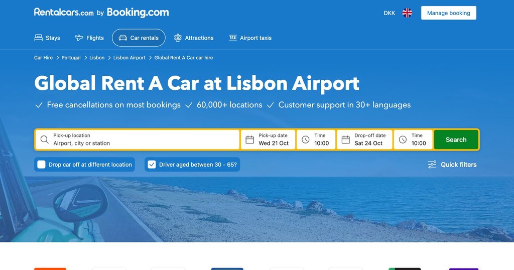 11 Best Budget Car Rentals in Lisbon 12 Global Rent A Car at Lisbon Airport on Rentalcars.com