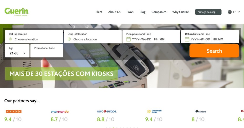 11 Best Budget Car Rentals in Lisbon 5 Guerin car rental Lisbon website